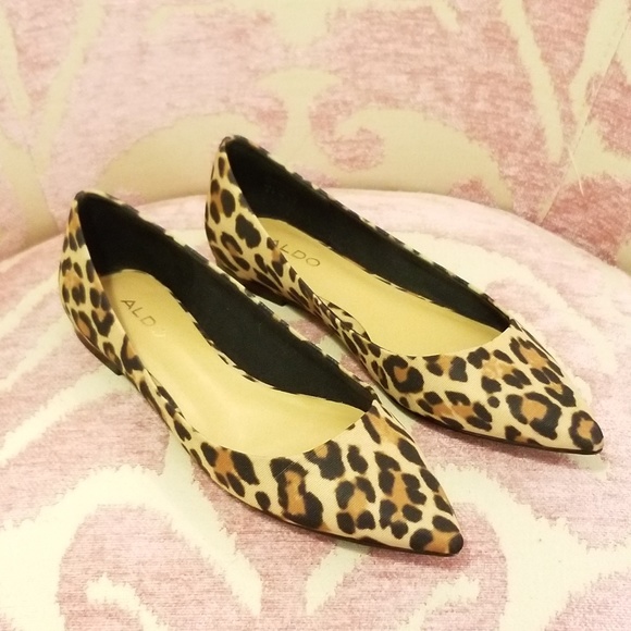 aldo leopard flats